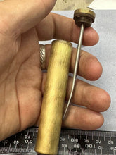 Load image into Gallery viewer, Original WW1 British Army SMLE Enfield Brass Oil Bottle - R&N Ltd Maker Marked - The Militaria Shop