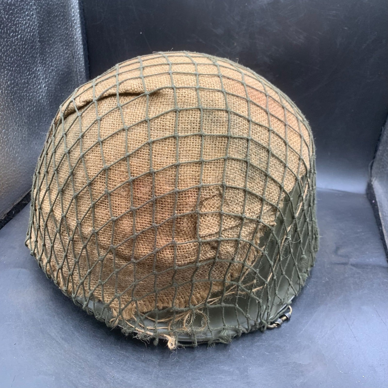 Genuine Dutch Army M53 Euroclone of US M1 Camouflaged Helmet & Liner Set - The Militaria Shop
