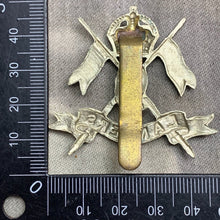 Load image into Gallery viewer, Original WW2 British Army 9th Queen's Royal Lancers Cap Badge - The Militaria Shop