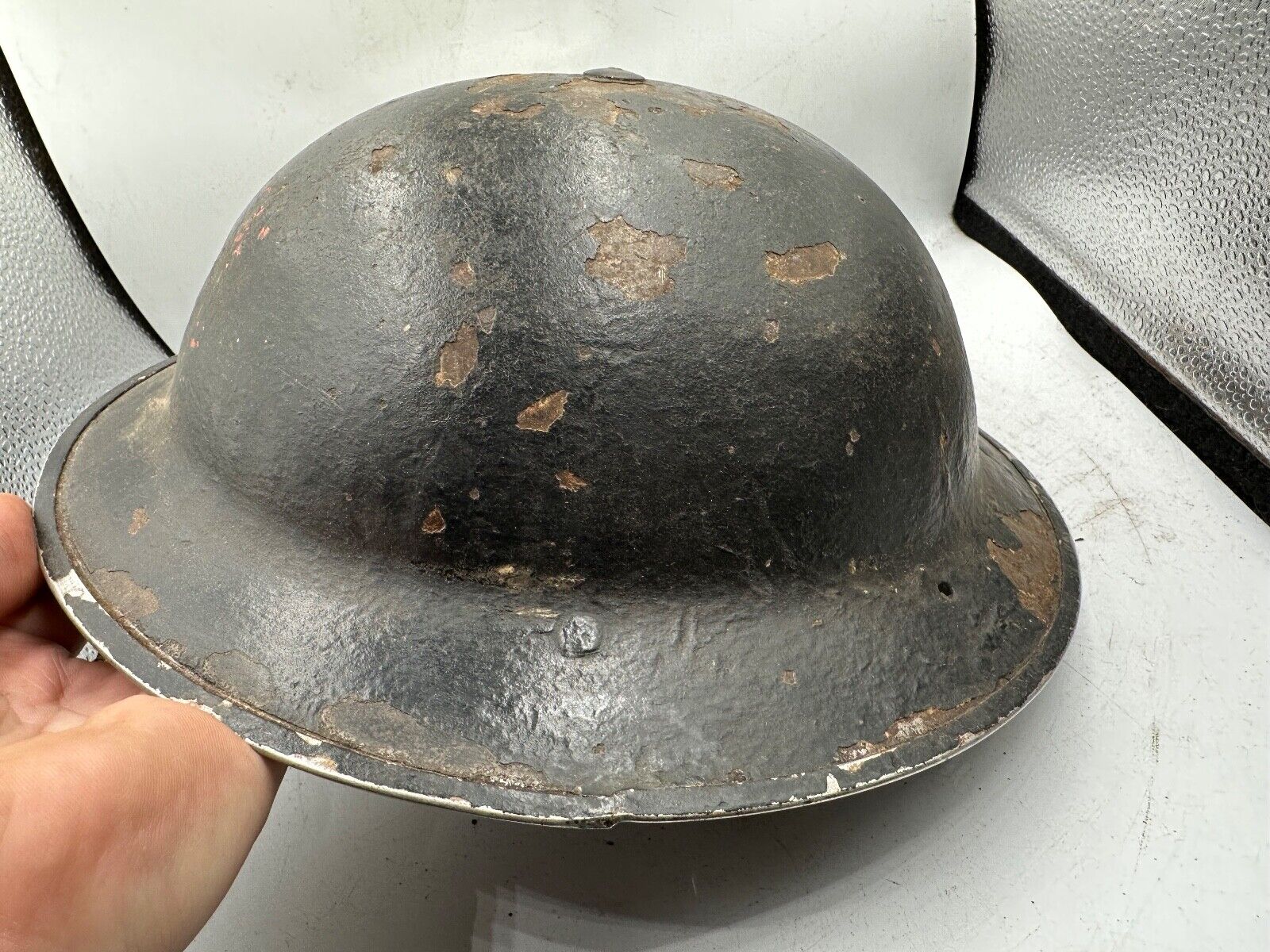 Original WW2 British Style South African Mk2 Army Combat Helmet & Liner - The Militaria Shop
