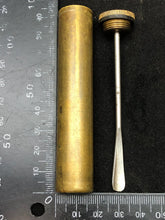 Load image into Gallery viewer, Original WW1 British Army SMLE Enfield Brass Oil Bottle - J.J.B Maker Marked - The Militaria Shop