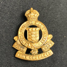 Load image into Gallery viewer, Original WW2 British Army Royal Army Ordnance Corps RAOC Collar Badge - The Militaria Shop