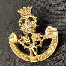 Load image into Gallery viewer, Original British Army WW1 / WW2 Princess Louise Dragoon Guards Cap Badge - The Militaria Shop