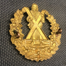 Load image into Gallery viewer, Original WW2 British Army Cap Badge - Cameron Highlanders - The Militaria Shop