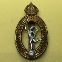Load image into Gallery viewer, Original WW2 British Army Cap Badge - Royal Corps of Signals - The Militaria Shop