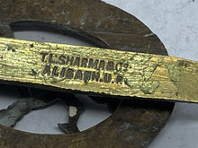 Load image into Gallery viewer, Original British Army WW2 Royal Signal Corps Cap Badge - Maker Marked - The Militaria Shop