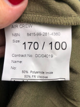 Load image into Gallery viewer, Genuine NEW British Army Undershirt FR Light Olive for Air Crew - Size 170/100 - The Militaria Shop