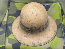 Load image into Gallery viewer, Original WW2 British Home Front Senior Fire Guard Helmet - 1941 Dated - The Militaria Shop