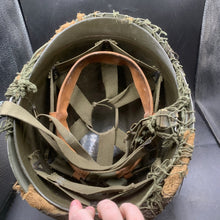 Load image into Gallery viewer, Genuine Dutch Army M53 Euroclone of WW2 US M1 Camouflaged Helmet & Liner Set - The Militaria Shop