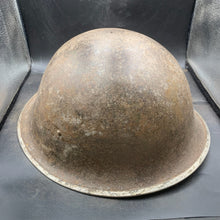 Load image into Gallery viewer, Original British/Canadian Army WW2 Mk3 Turtle High Rivet Combat Steel Helmet - The Militaria Shop