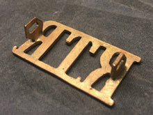 Load image into Gallery viewer, Genuine British Army Brass Shoulder Title - Royal Tank Regiment RTR - The Militaria Shop