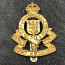 Load image into Gallery viewer, Original WW2 British Army Cap Badge - Royal Army Ordnance Corps - The Militaria Shop