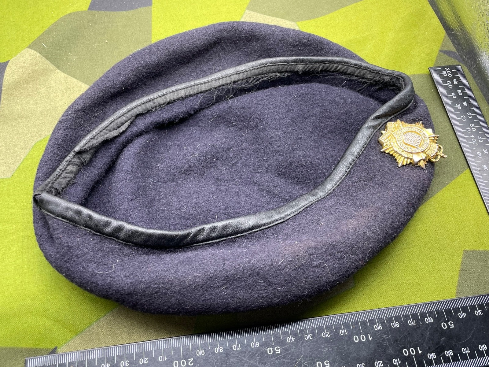 Original British Army Logistics Corps Beret with Badge - 62cm - The Militaria Shop