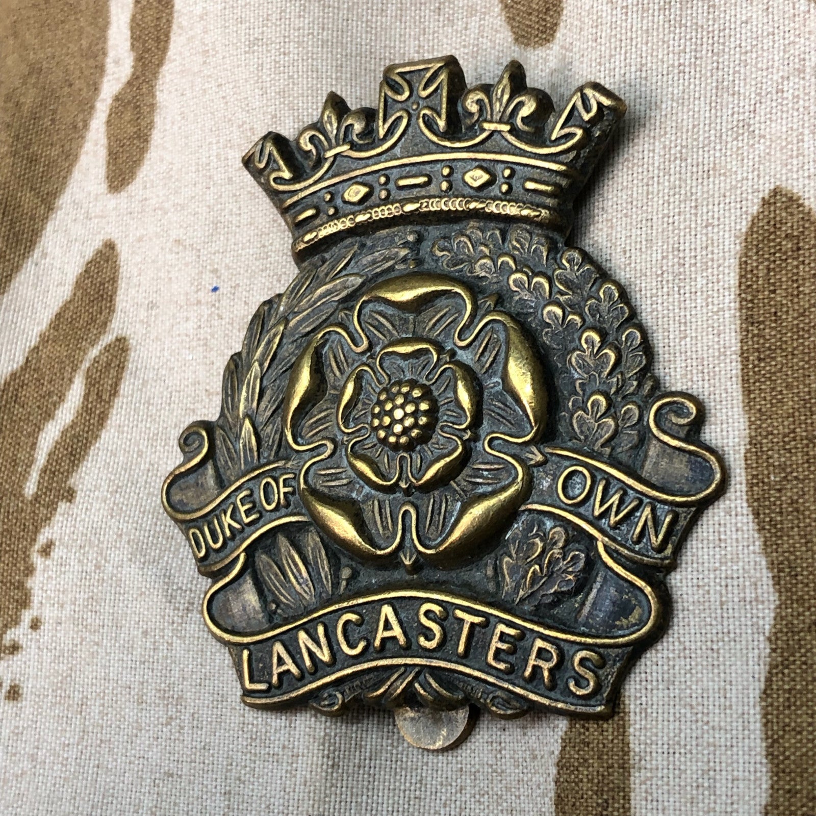 Original WW1 British Army Regimental Cap Badge Duke of Lancaster's Own Yeomanry - The Militaria Shop