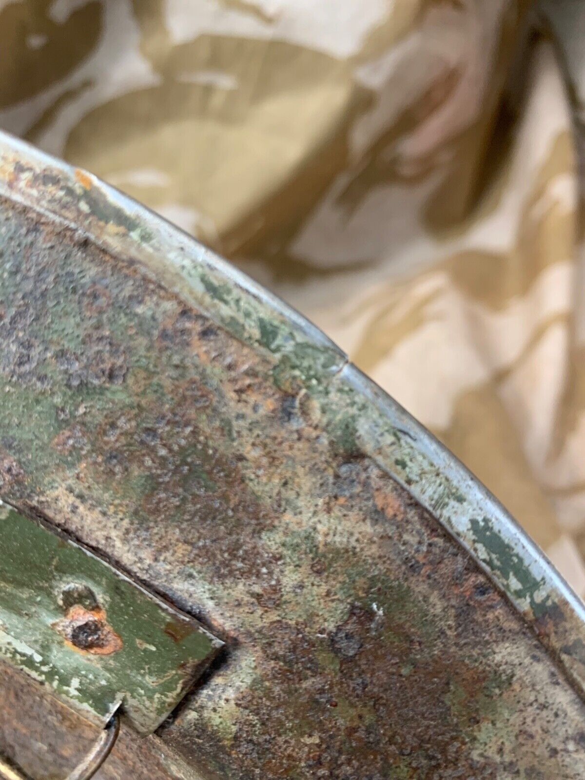 Original WW2 South African Army Mk2 Brodie Helmet - British Style Combat Helmet - The Militaria Shop