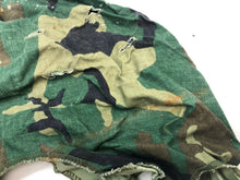 Load image into Gallery viewer, Original US Army Vietnam War Era M1 Camo Helmet Cover - Local Find - Combat Worn - The Militaria Shop