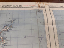 Load image into Gallery viewer, Original WW2 British Army RAF Navy Base Map of Scotland Shetland/Orkney Islands - The Militaria Shop