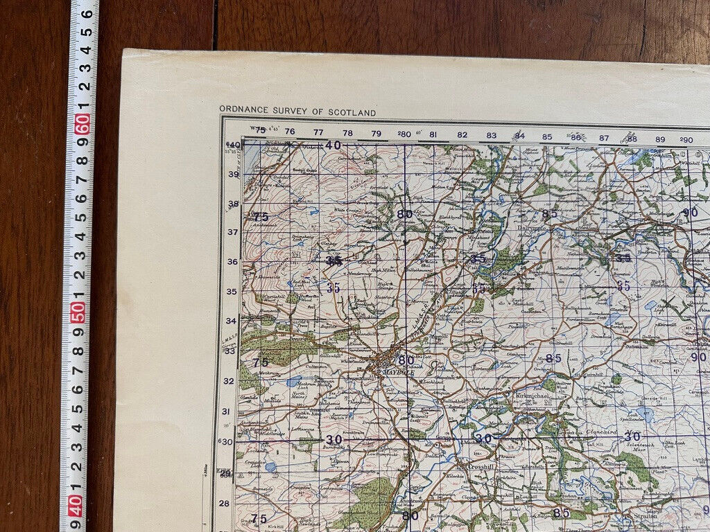 Original WW2 British Army GSGS OS Map of Scotland - Loch Doon - The Militaria Shop