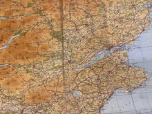 Load image into Gallery viewer, Original WW2 British Army RAF Navy Base Map of Scotland The Forth, Clyde & Tay - The Militaria Shop