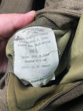 Load image into Gallery viewer, Original WW2 US Army Class A Dress Jacket 1940 - Private Ryan Prop - 38" Long - The Militaria Shop