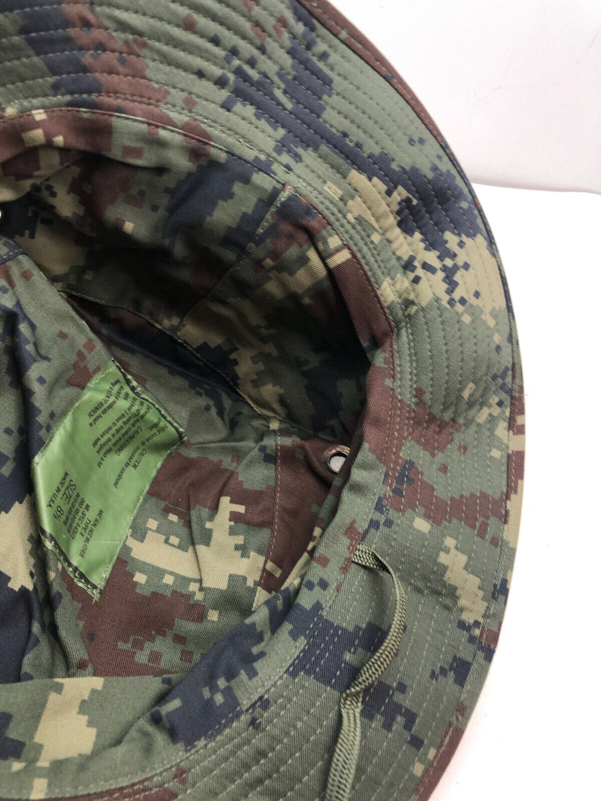 Genuine US Army Digital Jungle Camouflage Boonie Sun Hat Type II - Size 8 1/2 - The Militaria Shop