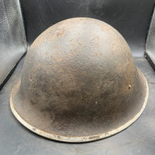 Load image into Gallery viewer, Original British/Canadian Army WW2 Mk3 Turtle High Rivet Combat Steel Helmet - The Militaria Shop