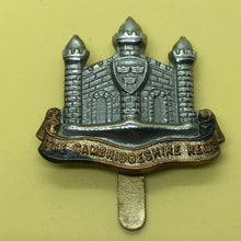 Load image into Gallery viewer, Original WW2 British Army Cap Badge - The Cambridgeshire Regiment - The Militaria Shop