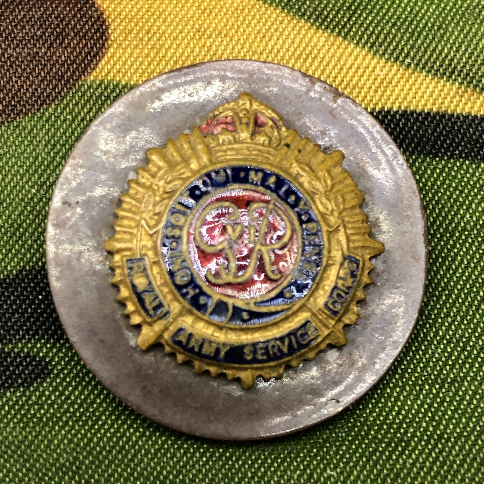 Original WW2 British Army Regimental Sweetheart Brooch Badge - RASC - The Militaria Shop
