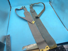 Load image into Gallery viewer, Original Pair of WW2 British Royal Air Force 37 Pattern RAF Blue Canvas L-Straps - The Militaria Shop