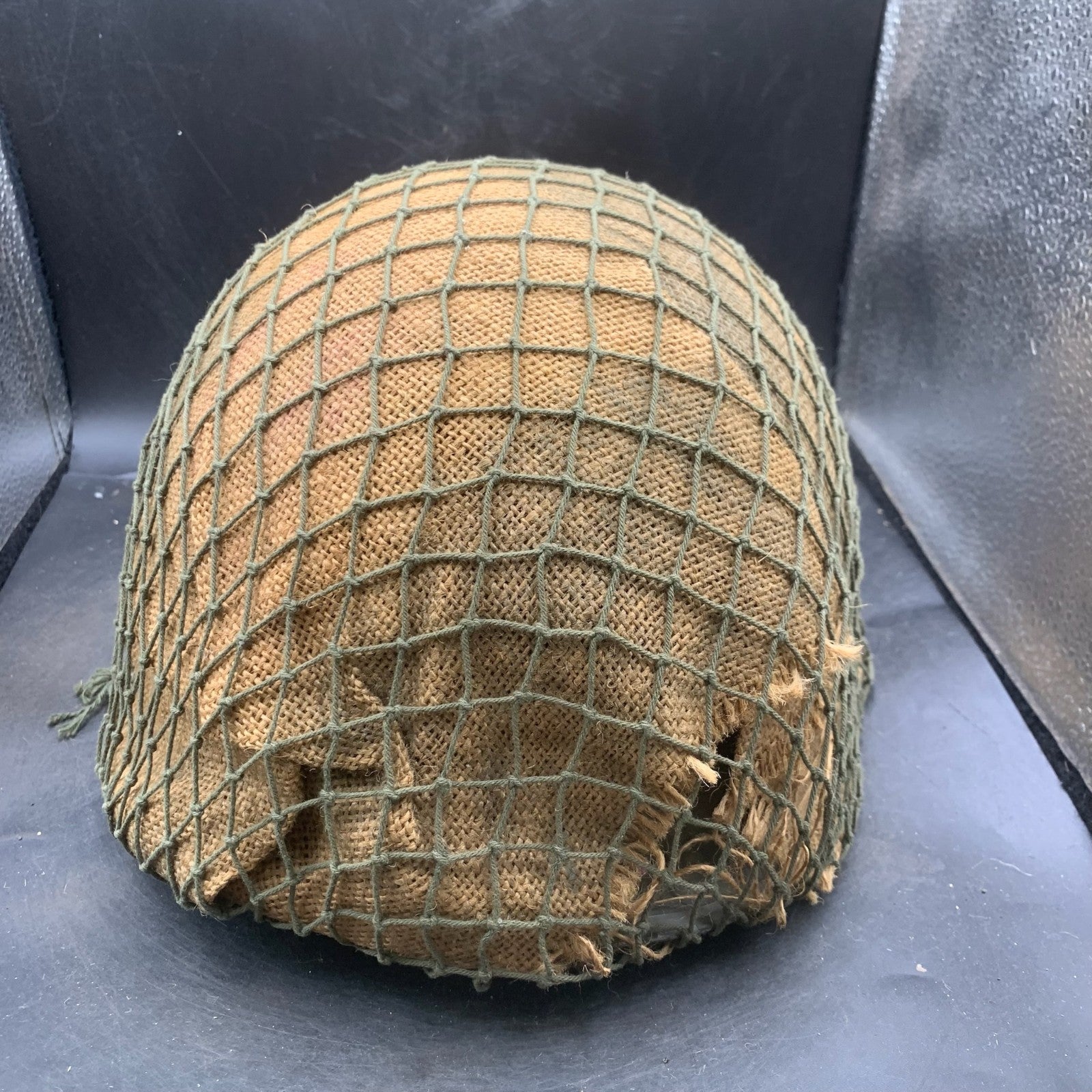 Genuine Dutch Army M53 Euroclone of US M1 Camouflaged Helmet & Liner Set - The Militaria Shop