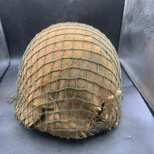 Load image into Gallery viewer, Genuine Dutch Army M53 Euroclone of US M1 Camouflaged Helmet & Liner Set - The Militaria Shop