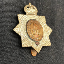 Load image into Gallery viewer, Original WW1 British Army Cap Badge - 1st King's Dragoon Guards - The Militaria Shop