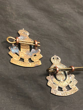 Load image into Gallery viewer, Original WW2 British Army Collar Badge Pair - Royal Army Ordnance Corps RAOC - The Militaria Shop