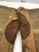 Load image into Gallery viewer, Original WW2 British Army 37 Pattern Despatch Riders High Sided Spats 1943 Dated - The Militaria Shop