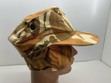 Load image into Gallery viewer, Genuine Omani Oman Desert Camouflage Peaked Cap & Ear Flaps - Size 6 7/8 - 55 cm - The Militaria Shop