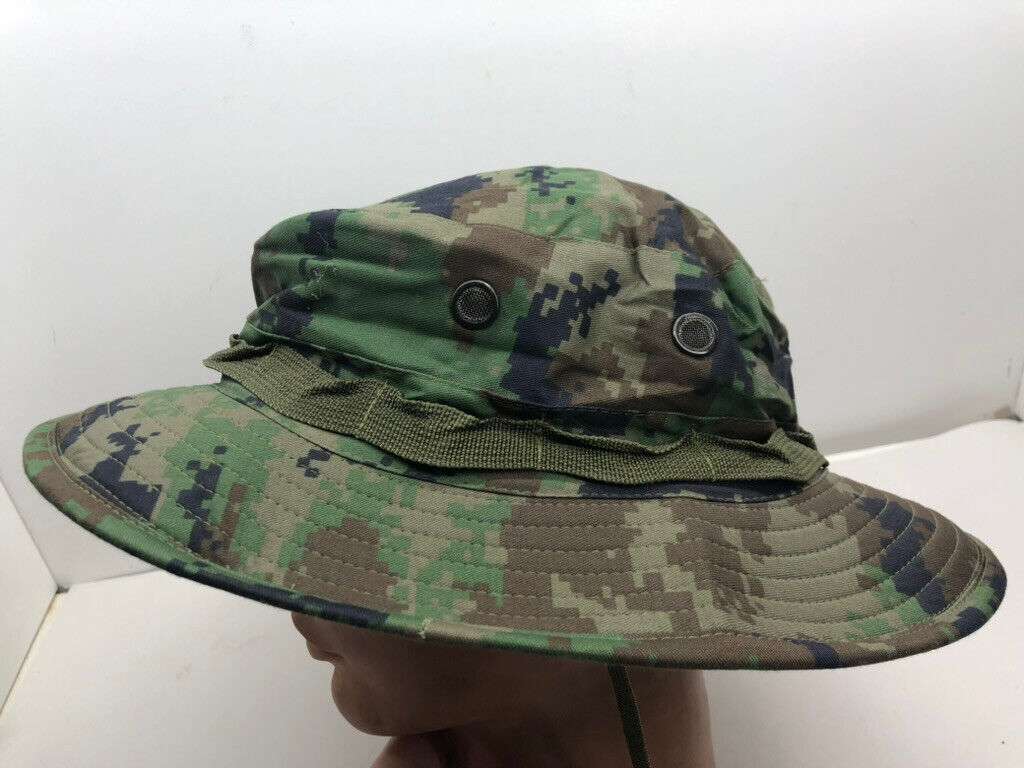Genuine US Army Digital Jungle Camouflage Boonie Sun Hat Type II - Size 8 - The Militaria Shop