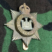 Load image into Gallery viewer, Original British Army The Devonshire Regiment Cap Badge - The Militaria Shop
