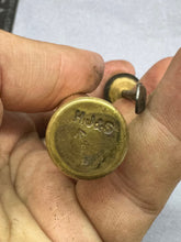 Load image into Gallery viewer, Original WW1 British Army SMLE Enfield Brass Oil Bottle - H.J&S - The Militaria Shop