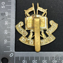Load image into Gallery viewer, Genuine British Army WW2 Army Education Corps AEC Cap Badge - The Militaria Shop