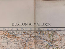 Load image into Gallery viewer, Original WW2 British Army GSGS OS Map of England - Buxton & Matlock - The Militaria Shop