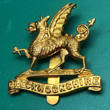 Load image into Gallery viewer, Genuine British Army Cap Badge - Brecknockshire Territorials Battalion - The Militaria Shop