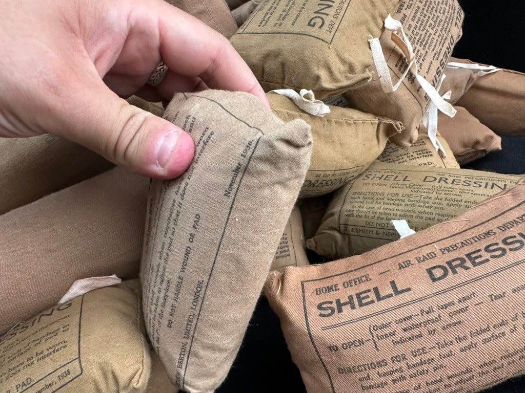 Original WW2 British Army / ARP Shell Dressing - NEW OLD STOCK - The Militaria Shop