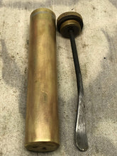 Load image into Gallery viewer, Original WW1 British Army SMLE Enfield Brass Oil Bottle - EFD Marked - The Militaria Shop