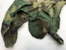 Load image into Gallery viewer, Original US Army Vietnam War Era M1 Camo Helmet Cover - Local Find - Combat Worn - The Militaria Shop