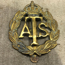 Load image into Gallery viewer, Original WW2 British Army Auxiliary Territorial Service ATS Cap Badge - The Militaria Shop
