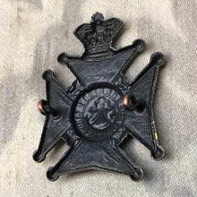 Load image into Gallery viewer, Original British Army Victorian KIng's Royal Rifle Corps KRRC Militia Cap Badge - The Militaria Shop
