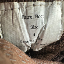 Load image into Gallery viewer, Army Brown Leather High Top Combat Boots - Size EU 37 - UK 4 - The Militaria Shop