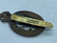 Load image into Gallery viewer, Original British Army WW2 Royal Signal Corps Cap Badge - Maker Marked - The Militaria Shop