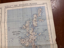 Load image into Gallery viewer, Original WW2 British Army RAF Navy Base Map of Scotland Shetland/Orkney Islands - The Militaria Shop