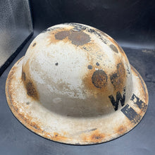 Load image into Gallery viewer, Complete WW2 British Home Front Civil Defence Senior Warden Mk2 Brodie Helmet - The Militaria Shop